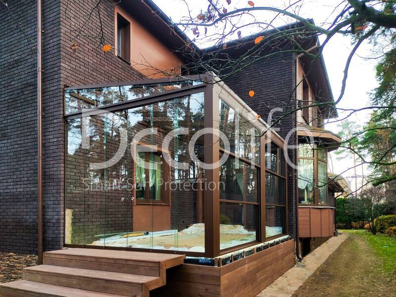 Winter garden + Guillotine glazing W600 + Sliding glazing S100 - 