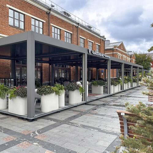 Decolife B600 PIR pergola with Termo insulation