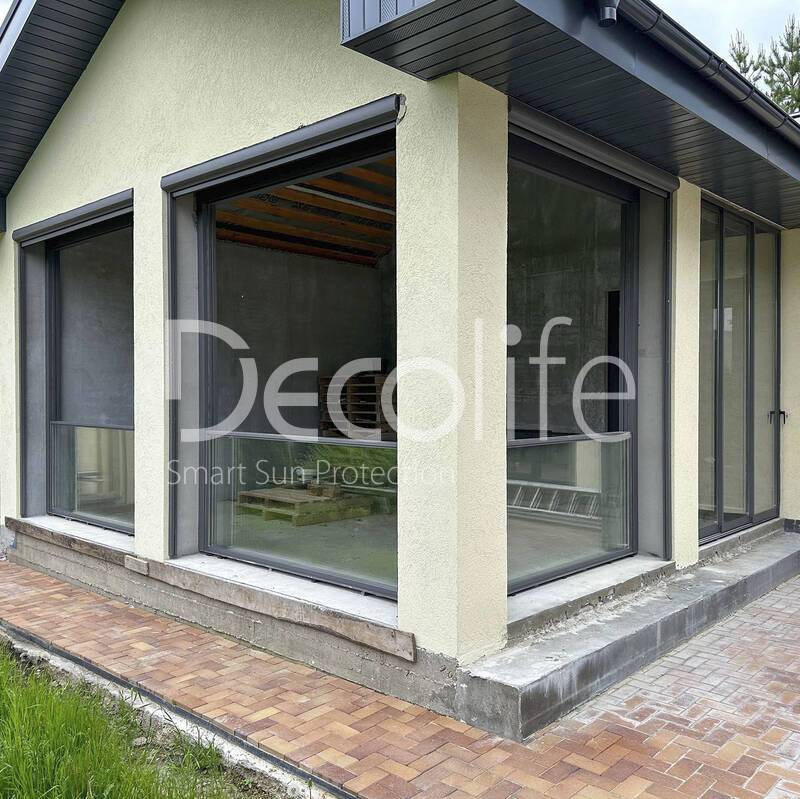 Guillotine glazing Decolife W500 + S500 + Zip 100 - 