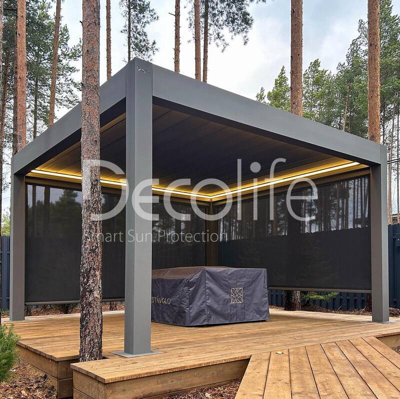 Pergola Bioclimatic Decolife B700 + Zip system 100 - 