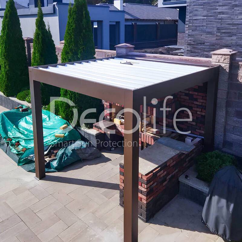Decolife B600 PIR Pergola + Wall Project Awning Pergola - 