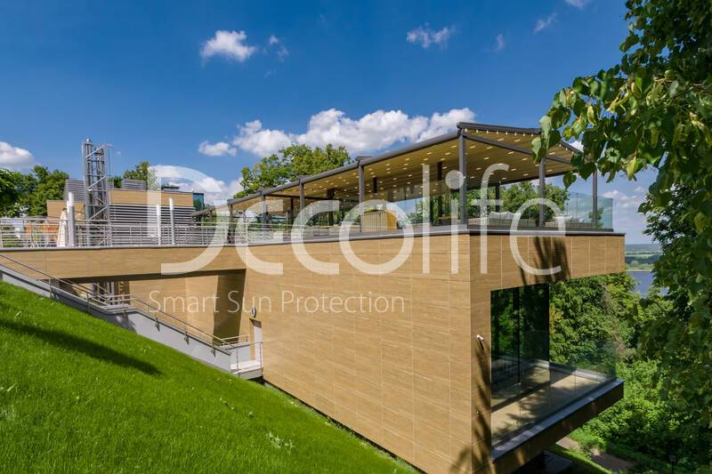 Pergola Decolife Project Light Twin+ Frameless glazing S100 - 