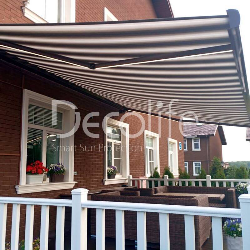Cassette awning Decolife G500 with backlight in elbows - 