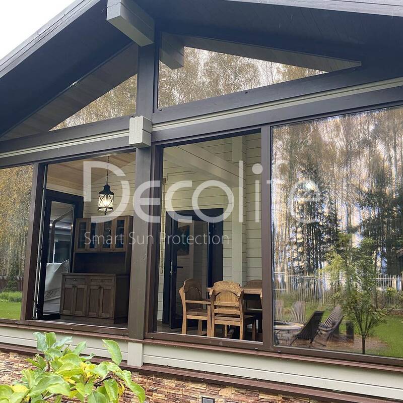 Panoramic sliding doors Decolife HS162 with thermal break (warm series), implemented by partner ''Lux Terras'' - 