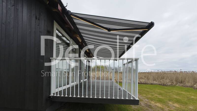 Cassette awning Decolife G500 with backlight in arms - 