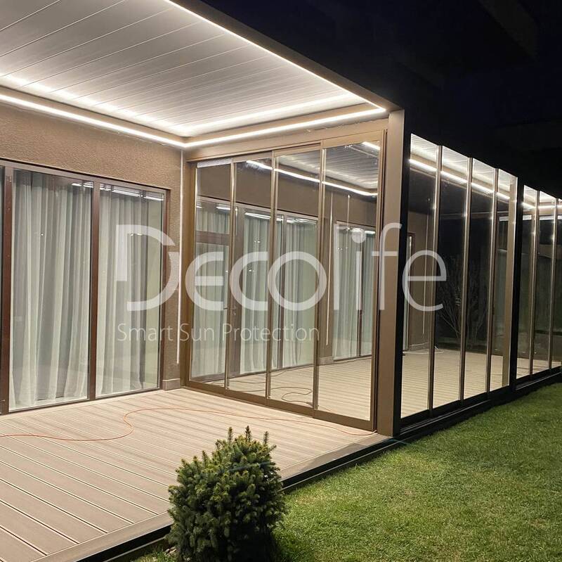 Pergolas Decolife Bioclimatic B500-25P + B600 PIR- implemented by partner ''Lux Terras'' - 