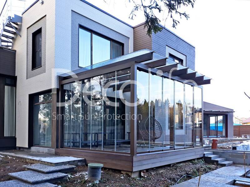 Sliding frameless glazing Decolife S100 - 