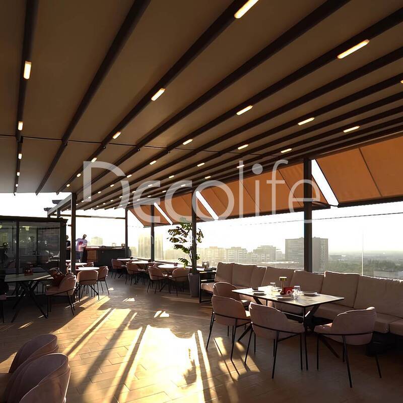 Tent pergola Decolife Basic&Pro New + awnings G400, implemented by partner ''TENT VERTEX'' - 