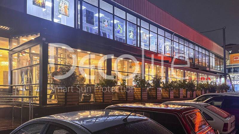 Decolife Solo Basic Pergola + W500 Guillotine Glazing - 