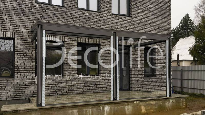 Winter garden + Guillotine glazing W500 + Sliding glazing S200 - 