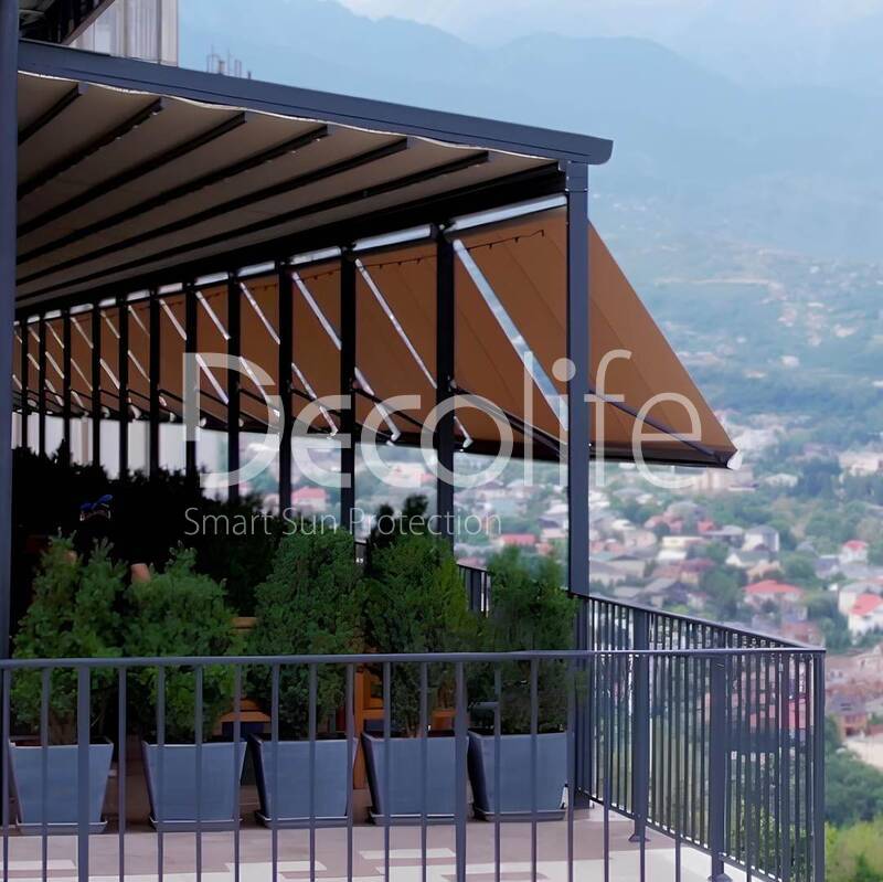 Tent pergola Decolife Basic&Pro New with awnings G400, implemented by partner ''TENT VERTEX'' - 
