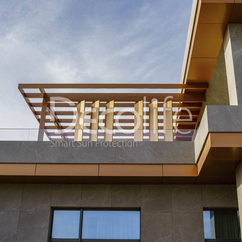 Pergola Decolife with static slats B200 MAF, object was implemented by  partner OOO ''STELL MS'' - 