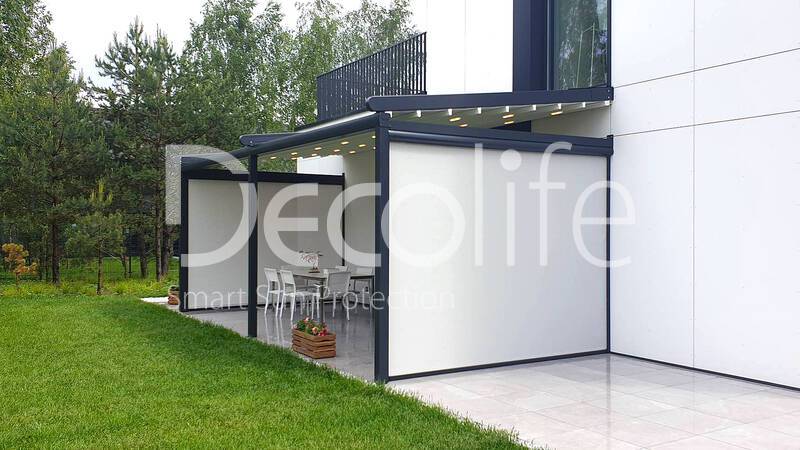 Pergola Decolife Basic&Pro New + Vertical system Zip 100 - 