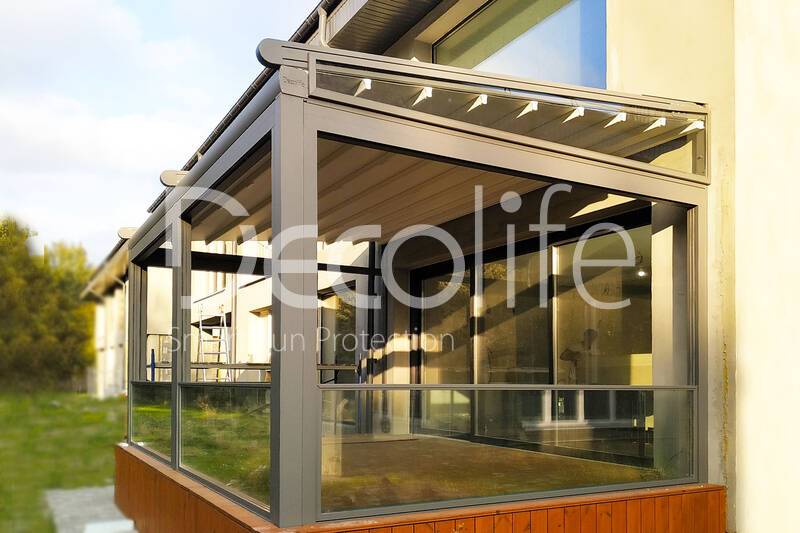 Pergola Decolife Basic&Pro New + Guillotine glazing W500 - 