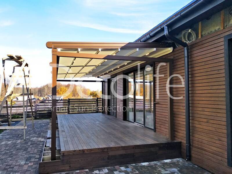 Pergola Decolife Project Light + Vertical system Zip 130 - 