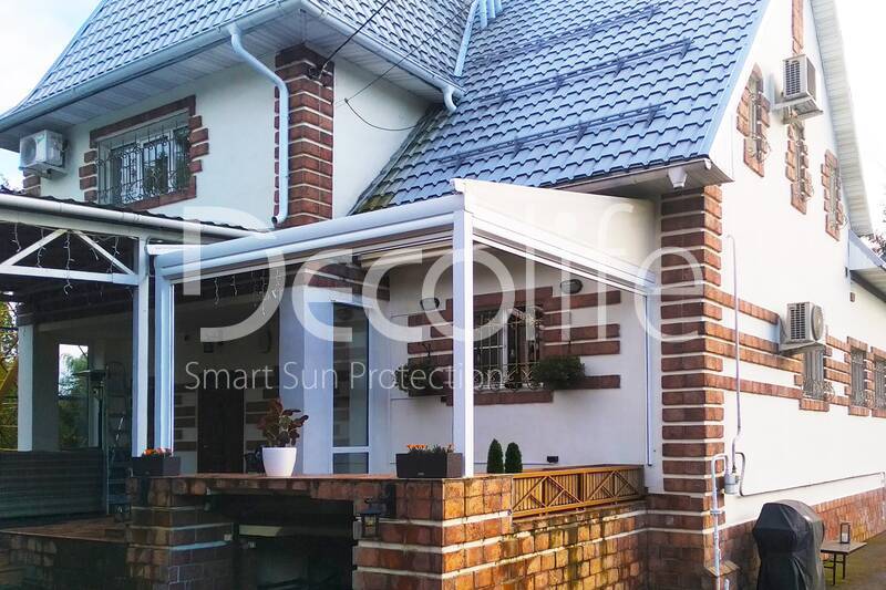 Pergola Decolife Project Light + Vertical system Zip 130 - 