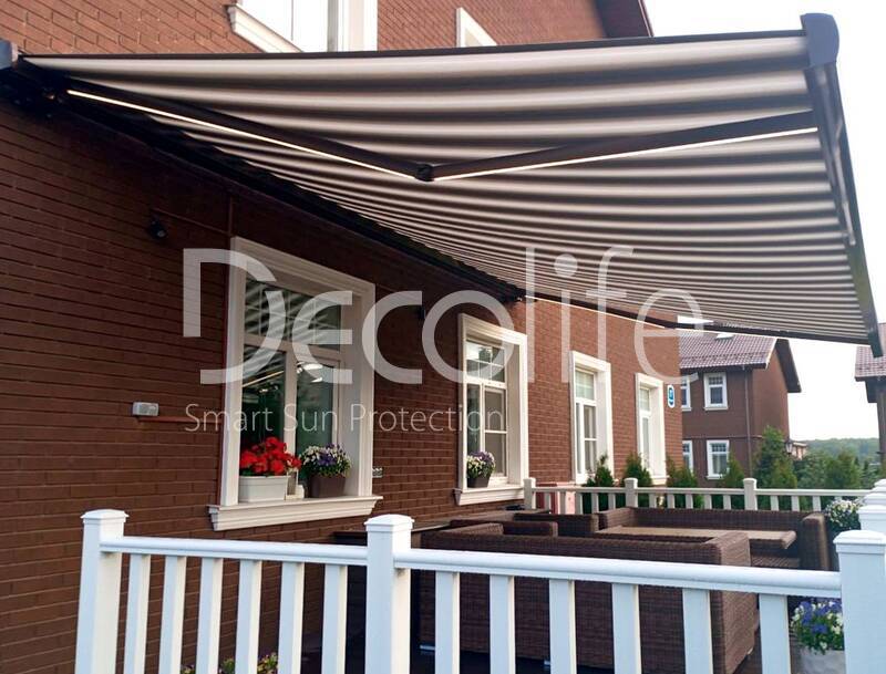 Cassette awning Decolife G500 with backlight in elbows - 