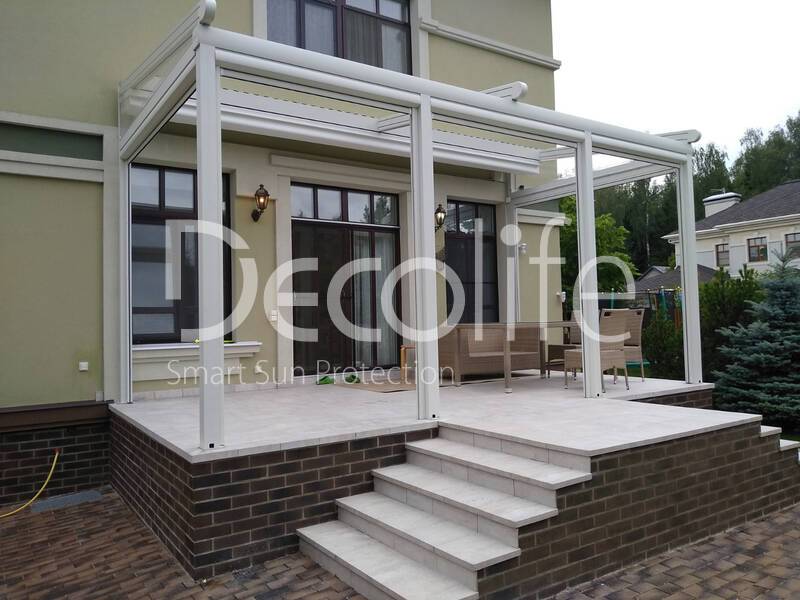 Pergola Decolife Project Light + Vertical system Zip 100 - 