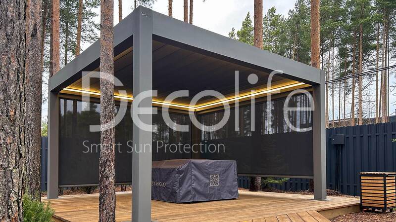 Pergola Bioclimatic Decolife B700 + Zip system 100 - 