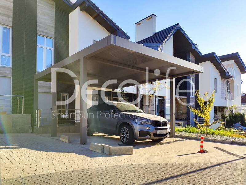Bioclimatic pergola Decolife B600 PIR with console - 