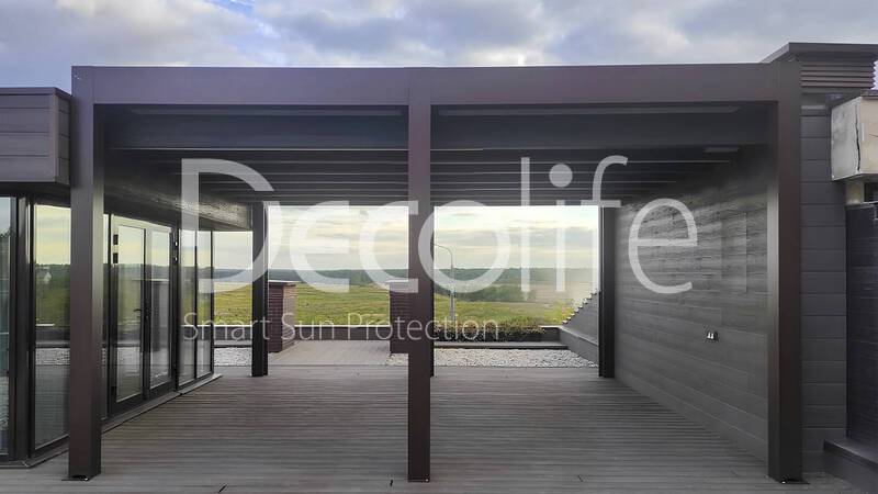 Bioclimatic Decolife B500 Pergola + Zip 130 Vertical System - 