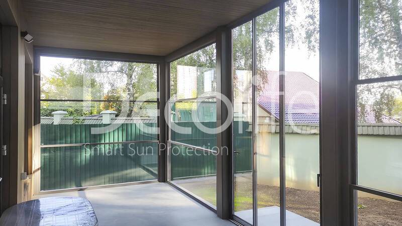 Guillotine glazing Decolife W500 + Sliding glazing Decolife S500 - 