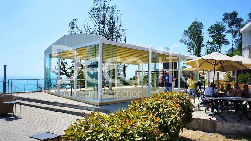 Pergola Decolife Arka Twin + Frameless glazing S100 - 