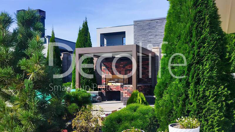 Decolife B600 PIR Pergola + Wall Project Awning Pergola - 