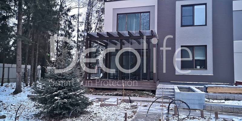Sliding frameless glazing Decolife S100 - 