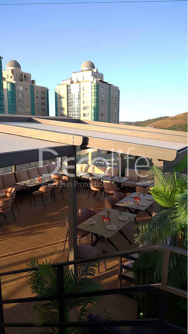 Tent pergola Decolife Basic&Pro New + awnings G400, implemented by partner ''TENT VERTEX'' - 