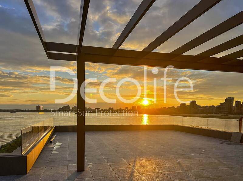Pergola Decolife with static slats B200 MAF, object was implemented by  partner OOO ''STELL MS'' - 