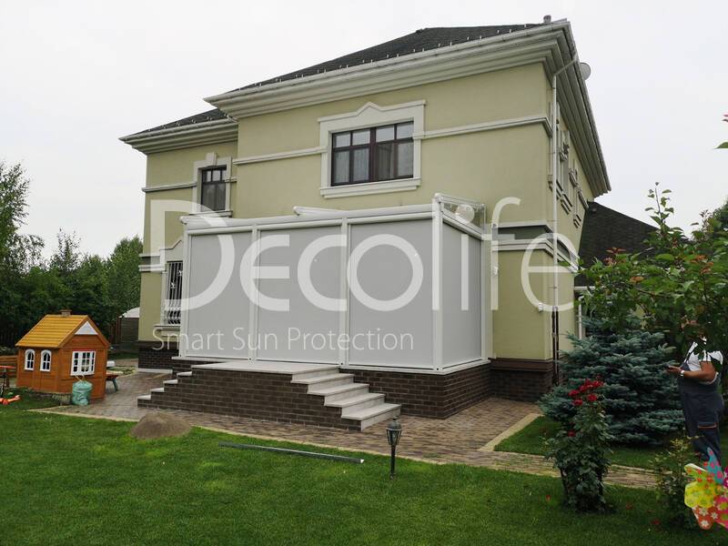 Pergola Decolife Project Light + Vertical system Zip 100 - 
