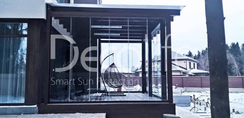 Sliding frameless glazing Decolife S100 - 