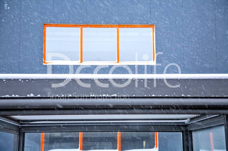 Pergola Decolife Bioclimatic В500-25П + Guillotine glazing W500 - 