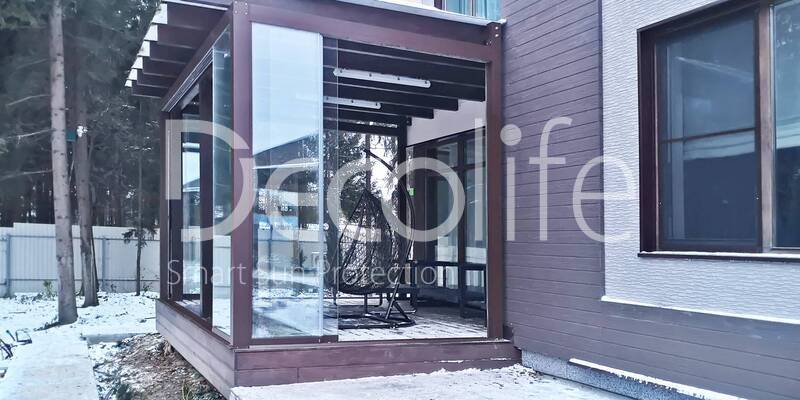 Sliding frameless glazing Decolife S100 - 
