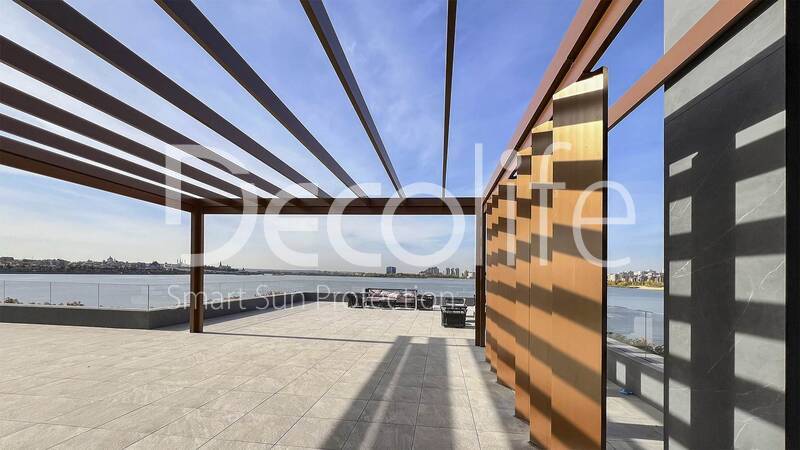 Pergola Decolife with static slats B200 MAF, object was implemented by  partner OOO ''STELL MS'' - 
