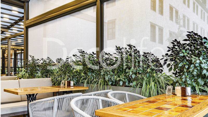 Awning pergolas Decolife Project Light + Vertical system Zip 130 - 