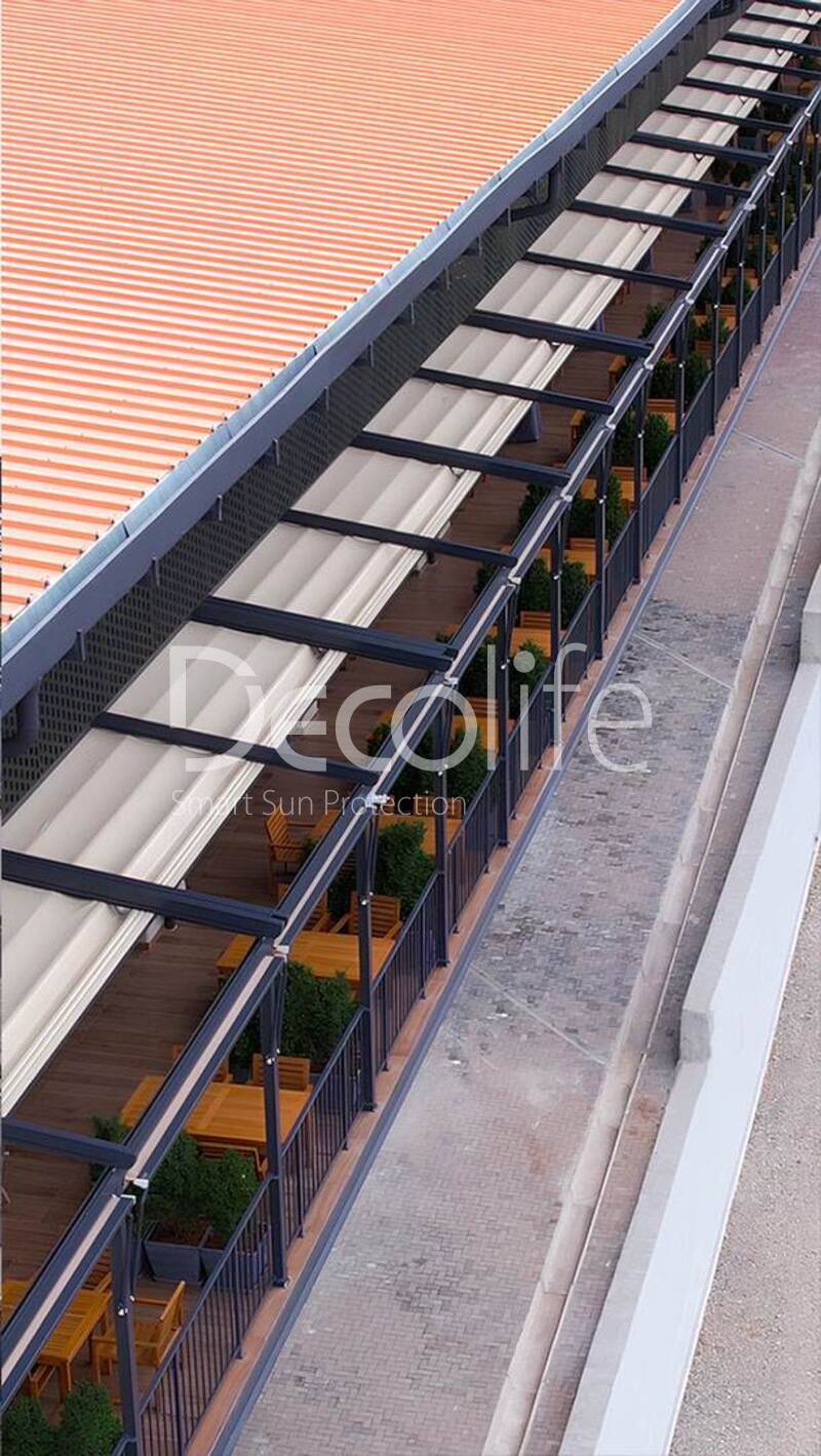 Tent pergola Decolife Basic&Pro New with awnings G400, implemented by partner ''TENT VERTEX'' - 