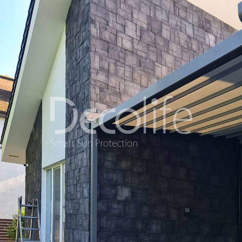 Awning pergola Decolife Project Light, implemented by our partner LLC ''European Sun Protection Systems'' - 