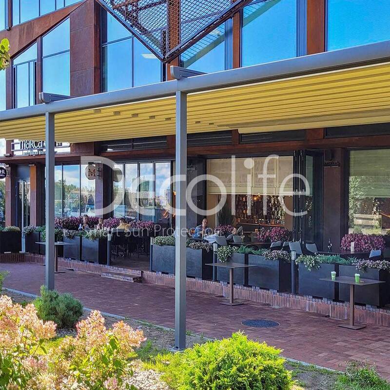 Awning pergola Decolife Basic&Pro New, implemented by  partner LLC ''European Sun Protection Systems'' - 