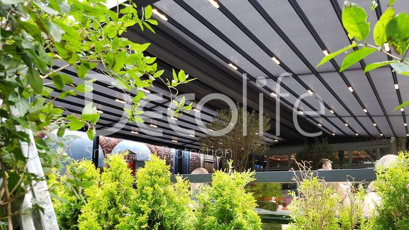 Pergola Decolife Project Light + guillotine glazing W600 - 