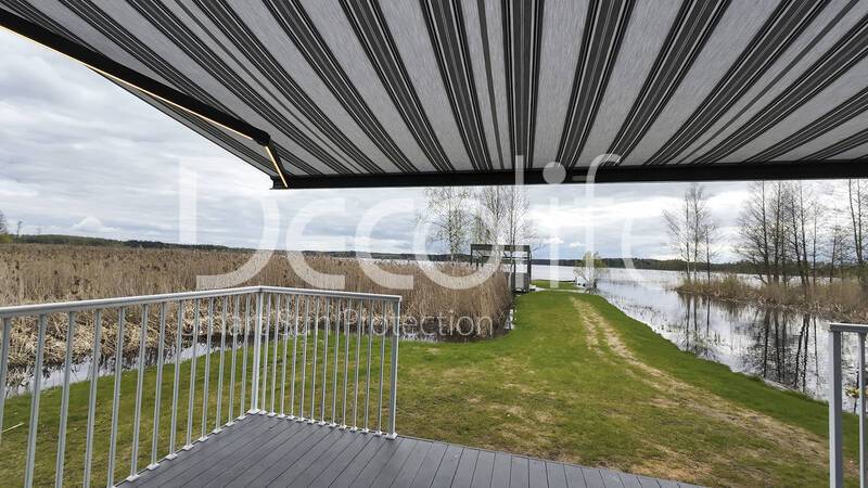 Cassette awning Decolife G500 with backlight in arms - 