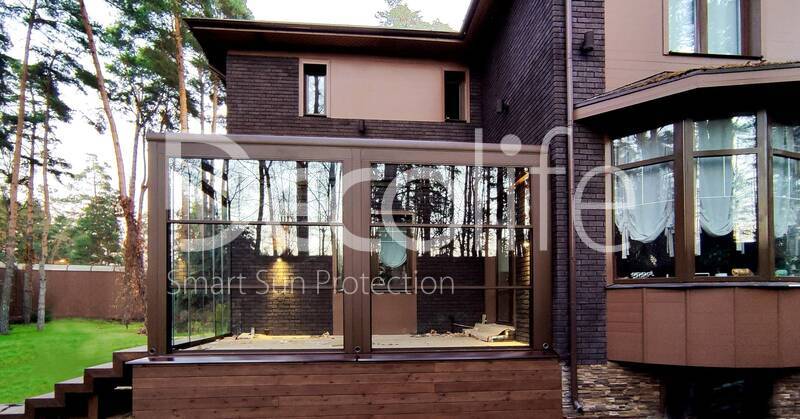 Winter garden + Guillotine glazing W600 + Sliding glazing S100 - 