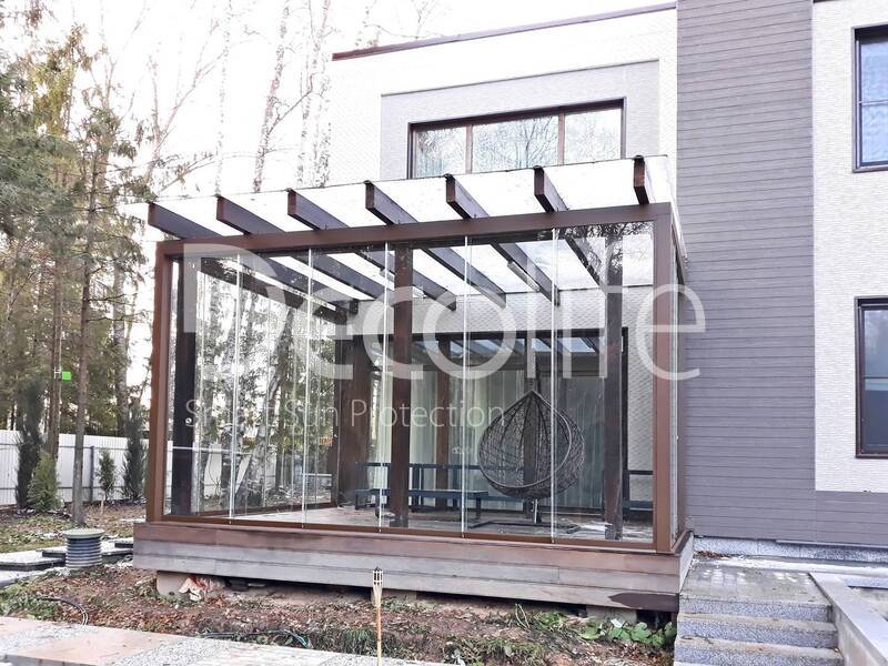 Sliding frameless glazing Decolife S100 - 