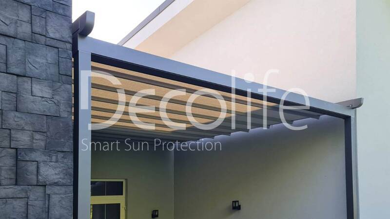 Awning pergola Decolife Project Light, implemented by our partner LLC ''European Sun Protection Systems'' - 
