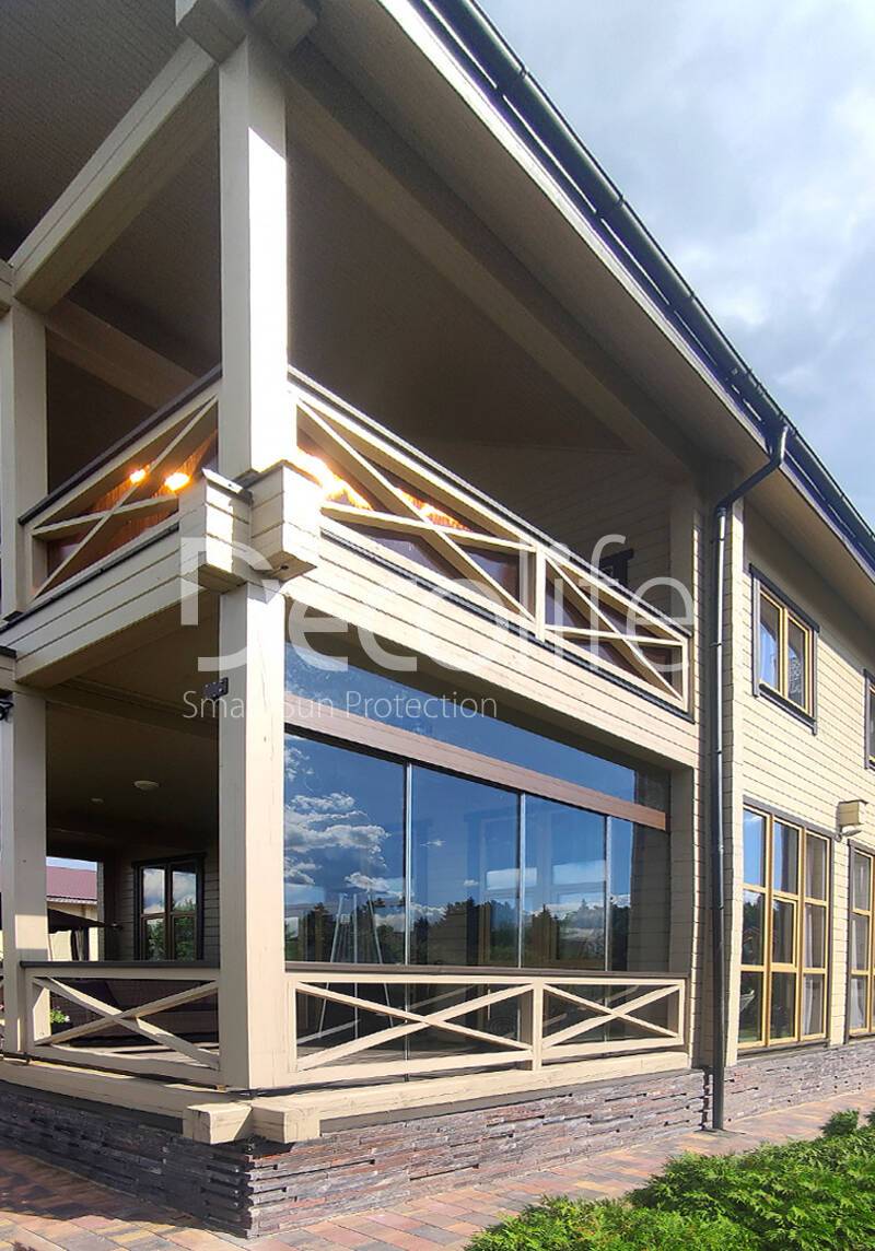 Sliding frameless glazing Decolife S100 - 