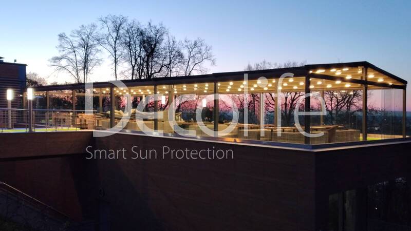 Pergola Decolife Project Light Twin+ Frameless glazing S100 - 