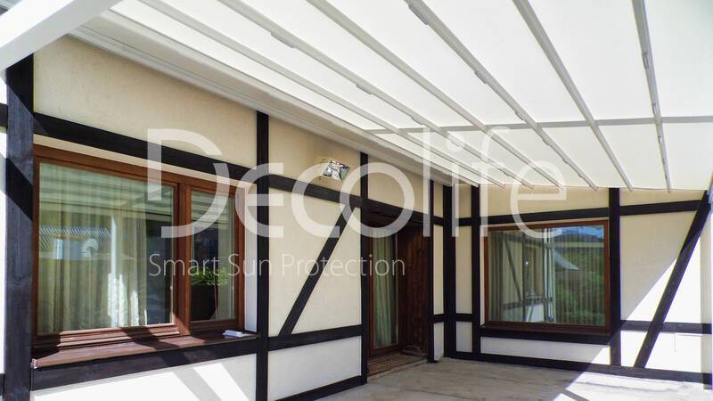 Wall pergola for terrace Decolife Basic&Pro New - 