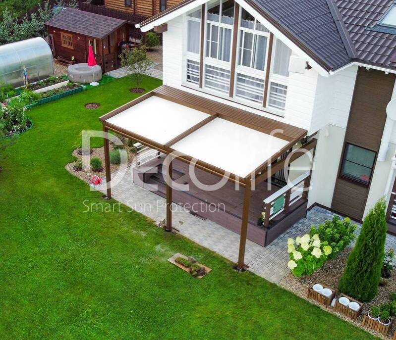 Pergola Decolife Project Light + Vertical system Zip 130 - 
