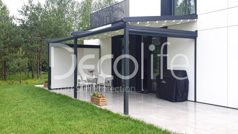 Pergola Decolife Basic&Pro New + Vertical system Zip 100 - 
